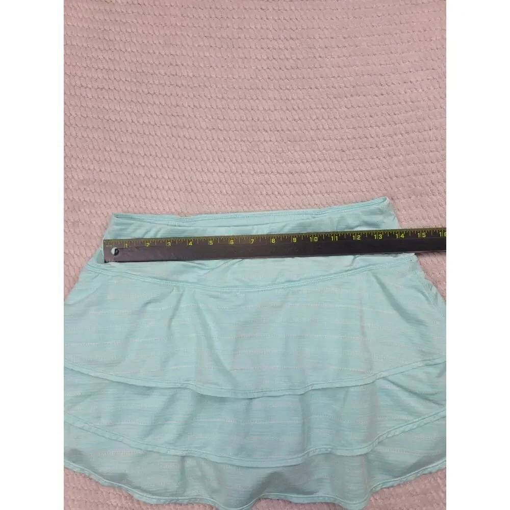 Athleta Skirt Womens Medium Spacedye Swagger Skort Soft Jade Spring Mint